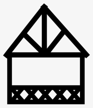 Timber Roof Truss Logo Drawing House - Oparcie Krokwi Na Murłacie