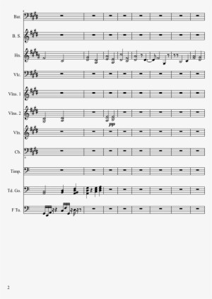 Old Sketch Of Composition Found In An Old Notebook - Music