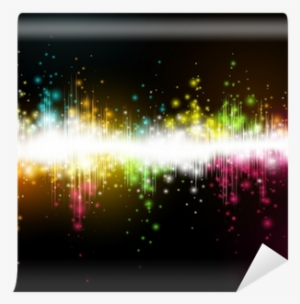 Vector Illustration Of A Music Equalizer Wave Wall - Music Rules The World - Fp House Project - Download
