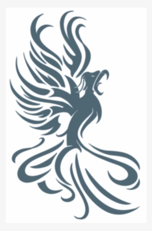 Tribal Phoenix Temporary Tattoo
