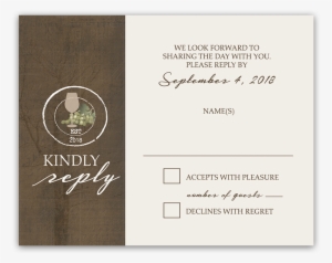 Rustic Vineyard Vintage Wine Glass Wedding Rsvp Cards