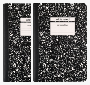 Staples Black Wide Ruled Composition Notebook 2 Pack - Wide Ruled Composition Notebook