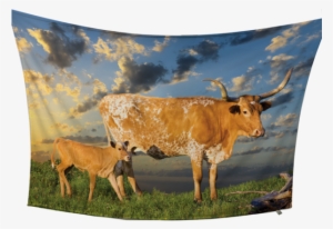 Texas Longhorn Fleece Blanket - My Texas