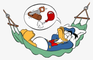 Donald Duck Clipart Sleep - Sleeping Donald Duck Png