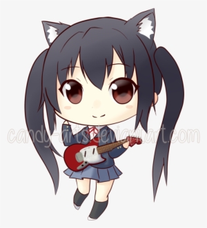 K On Azusa Chibi By Candy Arts On Deviantart - Anime Chibi