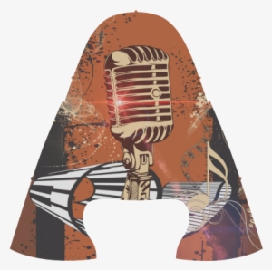 Golden Microphone And Piano Women's Draco Running Shoes - Music