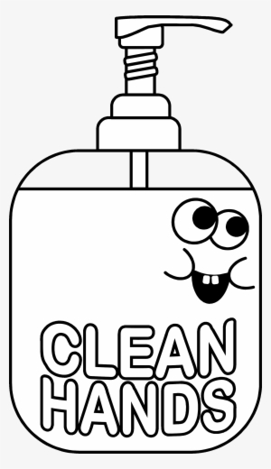 Hand Sanitizer Clip Art - Hand Sanitizer For Coloring