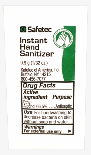 Previous - Safetec 17378 100 Instant Hand Sanitizer Packets 0.9