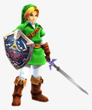 Adult Link Hylians Shield And Master Sword - Link Cosplay Ocarina Of ...