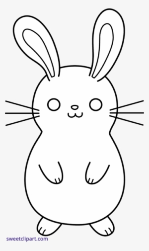 Png Freeuse Download Bunny Clipart Black And White - Bunny Clipart Cute Black And White Png