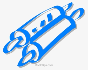 Torah Scroll Royalty Free Vector Clip Art Illustration - Torah Scroll Clip Art