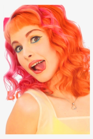Paramore, Hayley Williams, And Hayley Image - Hayley Williams Half Pink Half Orange
