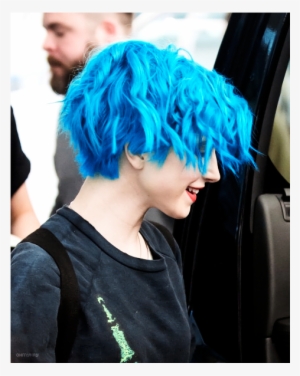 Hayley Williams Short Blue Hair