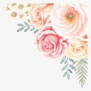 Rose Garden Corner Wall Decal - Peony Flower Wall Stickers