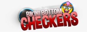 Bikini Bottom Checkers Splash Title - Graphic Design
