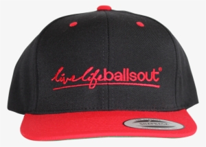 Black/red Classic Snapback Hat With New Twist-splash - Hat