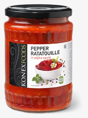 Peppers Ratatouille In Adjika Sauce 580 Ml - Konex Foods Pasta Z Bakłażana W Stylu Rosyjskim 550g.