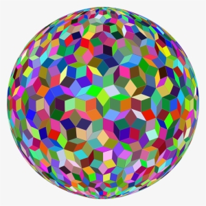 Penrose, Repeating, Pattern, Design, Rhombus, Polygons - 1 Orb I Pink Purple Light Green Blue Png