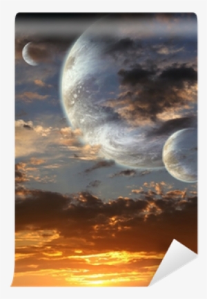Art Print: Frenta's Sunset In Alien Planet, 61x41cm.