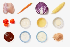 Crispy Chicken & Bbq Mayo With Corn On The Cob & Cabbage-carrot - Carrot Salad