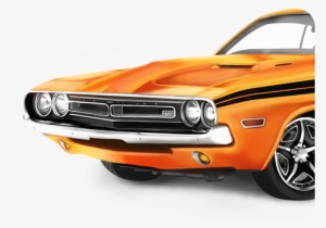 Personal Illustration Of My Favourite Car, The Dodge - Challenger Png Classic