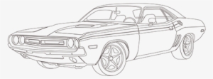 Personal Illustration Of My Favourite Car, The Dodge - Dodge Challenger