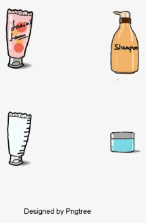 Cartoon Handpainted Simple Cosmetic Icon Design, Cartoon, - Icon Design