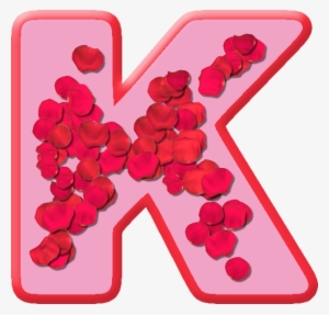 Letter K In Rose