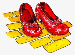 Clipart Stock Fly Me To The Broom Clil I - Ruby Slippers The Wizard Of Oz