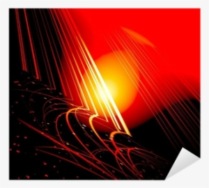 Yellow Glow On Red-black Background Sticker • Pixers® - Fondo Rojo Negro Y Amarillo