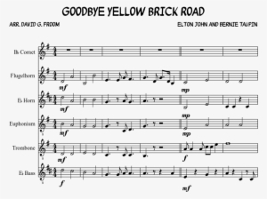 Goodbye Yellow Brick Road Sheet Music - Hymnsong Of Philip Bliss Saxophone Sheet Music