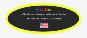 Yellow Smd Led 9" Ford Oval Emblem Lighting Accessory - Circle