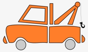 Png Free Library Orange Truck Tow - Orange Tow Truck