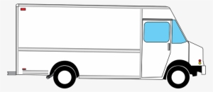 Truck Van White Vehicle Transportation Tru - White Food Truck Template