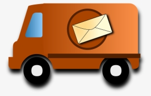 Post Van Post Letterman Postman Van Dhl Ma - Post Van Clipart