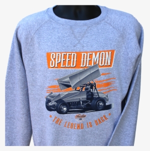 Vintage Sprint Speed Demon/ Hoodie, Crew, Long Sleeve - Speed Demon