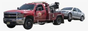 Car And Towtruck - Car On Tow Truck Png
