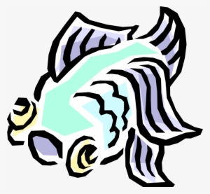 Vector Illustration Of Colorful Tropical Marine Fish