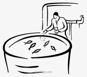 Fish Farm Royalty Free Vector Clip Art Illustration - Fish Farming Clip Art