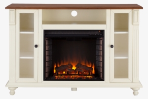 Electric Fireplace Heater Antique Tv Stand Storage