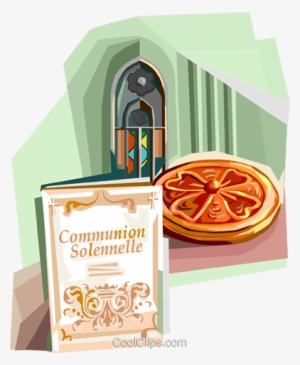 First Communion Solennelle Announcement Royalty Free - Cassava
