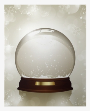 Empty Snowglobe Against A Bright Defocused Background - Snow Globe Stock