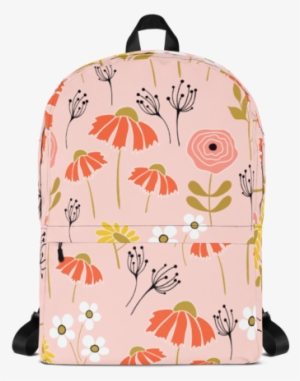 Pink Floral Backpack - Kawaii Backpack Pastel
