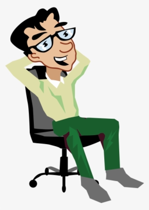 Worker Vector Png - Male Character Office Transparent