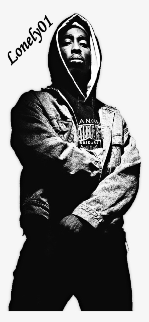 Clipart Free Download Amaru Shakur Render Hq By Lonely - Tupac Black And White
