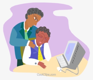 Office Worker Consoling An Associate Royalty Free Vector - Interpersonal Relationship