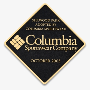 Thin Brass Plaque - Columbia Sportswear Company