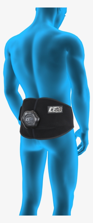 Ice20 Back Hip Blue Man Rgb New - Ice20 Back/hip Ice Therapy Wrap By Ice20