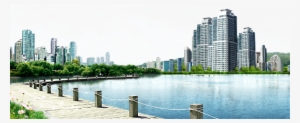 City Landscape Lake View Urban - Building