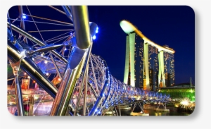 Singapore Is A Bustling Cosmopolitan City Populated - The Helix Bridge